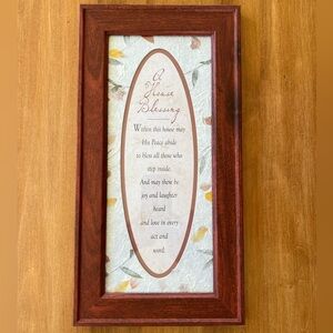 Framed “A House Blessing” Wall Decor